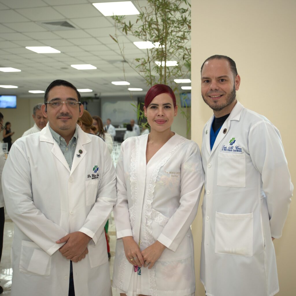 Elías Sebelén, Mónica Jiménez y Luis Cruz
