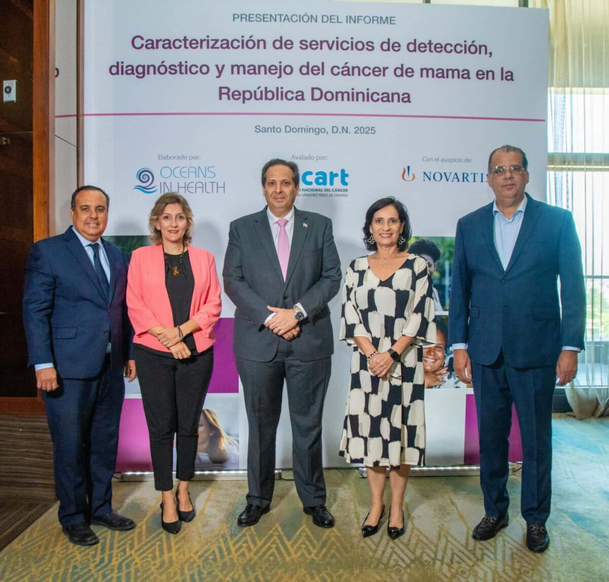 Eddy Pérez Then, Marija Miric, Víctor Atallah, Ana Polanco y José Ramírez